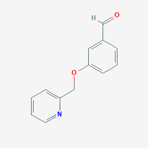 molecular formula C13H11NO2 B128736 3-(Pyridin-2-ylmethoxy)benzaldehyde CAS No. 158257-82-0