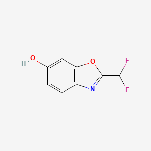 molecular formula C8H5F2NO2 B12873728 2-(Difluoromethyl)benzo[d]oxazol-6-ol 