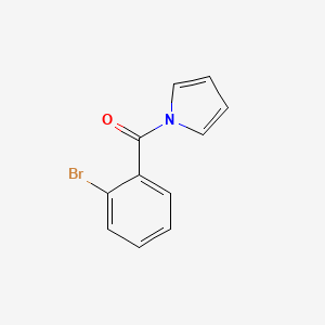molecular formula C11H8BrNO B12873736 (2-Bromophenyl)(1H-pyrrol-1-yl)methanone CAS No. 161988-46-1