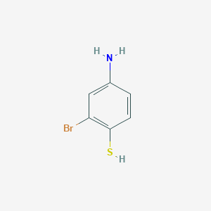 molecular formula C6H6BrNS B1287383 4-Amino-2-bromobenzene-1-thiol 