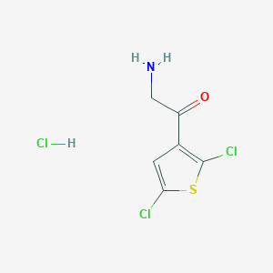 2-Amino-1-(2,5-dichlorothiophen-3-yl)ethanone;hydrochloride