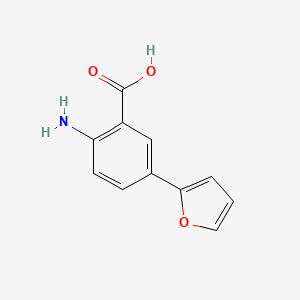 molecular formula C11H9NO3 B12874005 2-Amino-5-(2-furyl)benzoic acid 