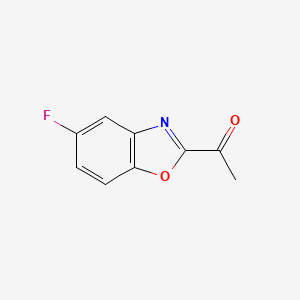 molecular formula C9H6FNO2 B12874028 1-(5-Fluorobenzo[d]oxazol-2-yl)ethanone 