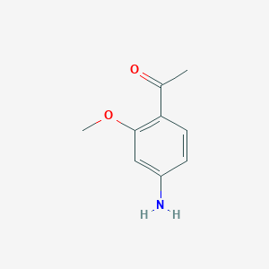 molecular formula C9H11NO2 B1287408 1-(4-Amino-2-methoxyphenyl)ethanone CAS No. 60207-18-3
