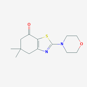 molecular formula C13H18N2O2S B128741 5,5-dimethyl-2-morpholin-4-yl-5,6-dihydro-1,3-benzothiazol-7(4H)-one CAS No. 15091-04-0