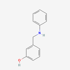 molecular formula C13H13NO B1287411 3-(Anilinomethyl)phenol CAS No. 93189-07-2