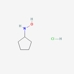 molecular formula C5H12ClNO B1287427 N-cyclopentylhydroxylamine hydrochloride CAS No. 60568-18-5