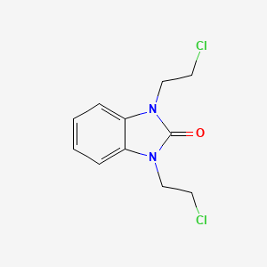 molecular formula C11H12Cl2N2O B1287428 1,3-Bis(2-chloroethyl)benzimidazolin-2-one 