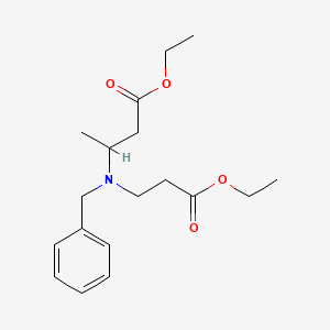 molecular formula C18H27NO4 B1287432 3-[Benzyl-(2-ethoxycarbonyl-ethyl)-amino]-butyric acid ethyl ester CAS No. 58859-66-8