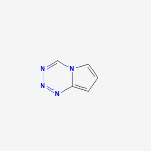 molecular formula C5H4N4 B12874388 Pyrrolo[2,1-d][1,2,3,5]tetrazine CAS No. 258828-10-3