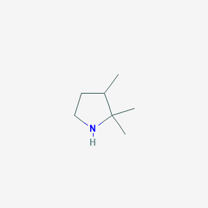 molecular formula C7H15N B1287440 2,2,3-Trimethylpyrrolidine CAS No. 14123-52-5