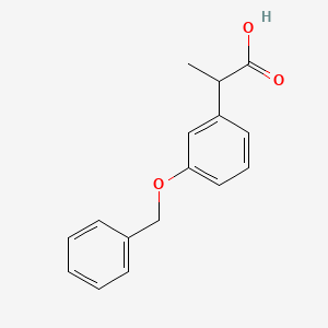 molecular formula C16H16O3 B1287441 2-(3-Benzyloxyphenyl)propionic acid CAS No. 56911-49-0