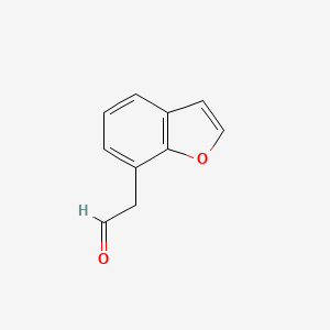 molecular formula C10H8O2 B12874441 2-(Benzofuran-7-yl)acetaldehyde 