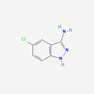 molecular formula C7H6ClN3 B1287449 3-氨基-5-氯-1H-吲唑 CAS No. 5685-72-3