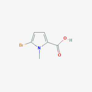 molecular formula C6H6BrNO2 B1287454 5-Bromo-1-methyl-1H-pyrrole-2-carboxylic acid CAS No. 865186-82-9