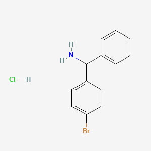 molecular formula C13H13BrClN B1287458 (4-Bromophenyl)(phenyl)methanamine hydrochloride CAS No. 5267-43-6
