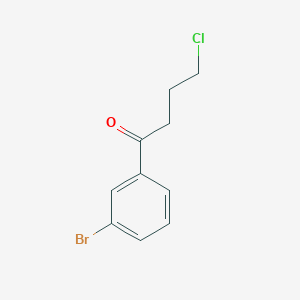 molecular formula C10H10BrClO B1287466 1-(3-Bromophenyl)-4-chloro-1-oxobutane CAS No. 494863-34-2