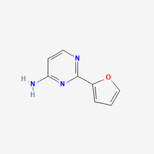 molecular formula C8H7N3O B1287469 2-(Furan-2-yl)pyrimidin-4-amine CAS No. 27130-93-4