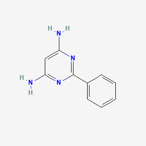 molecular formula C10H10N4 B1287490 2-Phenylpyrimidine-4,6-diamine CAS No. 52644-22-1