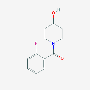 molecular formula C12H14FNO2 B1287496 (2-Fluorophenyl)(4-hydroxypiperidin-1-yl)methanone CAS No. 1082804-68-9