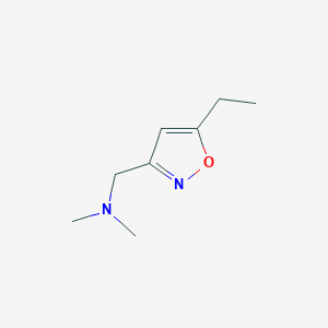 molecular formula C8H14N2O B12874979 1-(5-Ethylisoxazol-3-yl)-N,N-dimethylmethanamine CAS No. 60148-45-0