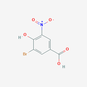 molecular formula C7H4BrNO5 B1287500 3-Bromo-4-hydroxy-5-nitrobenzoic acid CAS No. 67175-27-3