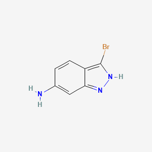 molecular formula C7H6BrN3 B1287507 3-溴-1H-吲唑-6-胺 CAS No. 52347-72-5