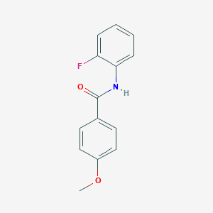 molecular formula C14H12FNO2 B128752 N-(2-fluorophenyl)-4-methoxybenzamide CAS No. 143925-52-4