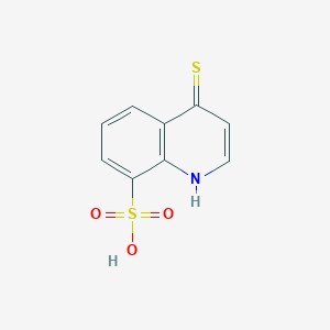 molecular formula C9H7NO3S2 B12875306 4-Mercaptoquinoline-8-sulfonic acid CAS No. 71330-94-4