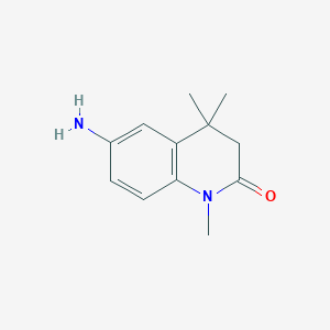 6-Amino-1,4,4-trimethyl-3,4-dihydroquinolin-2(1H)-one