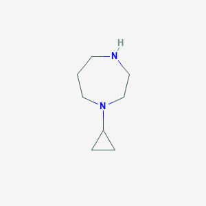 molecular formula C8H16N2 B1287545 1-Cyclopropyl-1,4-diazepane CAS No. 30858-71-0