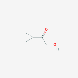 molecular formula C5H8O2 B1287558 1-Cyclopropyl-2-hydroxyethanone CAS No. 42251-78-5