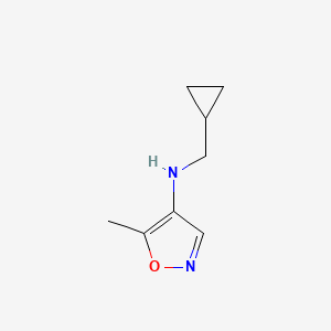 molecular formula C8H12N2O B12875636 5-methyl-4-(N-cyclopropylmethylamino)isoxazole 