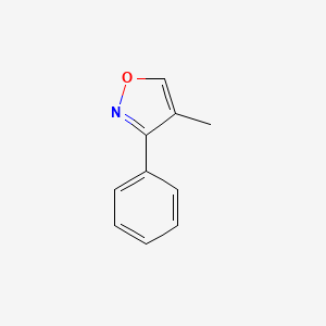 molecular formula C10H9NO B12875643 4-Methyl-3-phenylisoxazole 