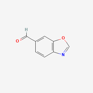 molecular formula C8H5NO2 B1287584 Benzo[d]oxazole-6-carbaldehyde CAS No. 865449-97-4