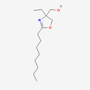 molecular formula C14H27NO2 B12876083 4-Ethyl-2-octyl-2-oxazoline-4-methanol CAS No. 24448-06-4