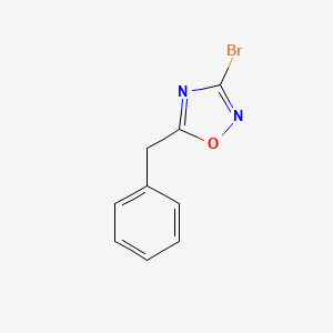 molecular formula C9H7BrN2O B1287635 5-Benzyl-3-bromo-1,2,4-oxadiazole CAS No. 121562-10-5