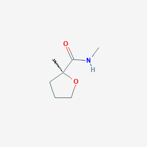 molecular formula C7H13NO2 B12876479 (S)-N,2-Dimethyltetrahydrofuran-2-carboxamide 