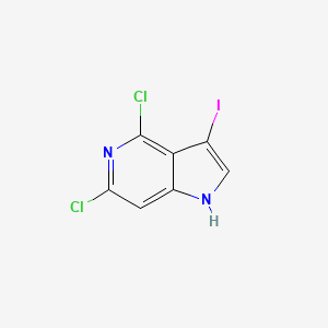 molecular formula C7H3Cl2IN2 B12876514 4,6-Dichloro-3-iodo-1H-pyrrolo[3,2-c]pyridine 