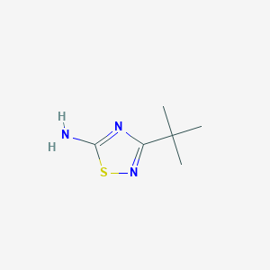 molecular formula C6H11N3S B1287656 3-(tert-Butyl)-1,2,4-thiadiazol-5-amine CAS No. 13383-44-3