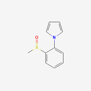 molecular formula C11H11NOS B12876565 1-(2-(methylsulfinyl)phenyl)-1H-pyrrole CAS No. 107344-54-7