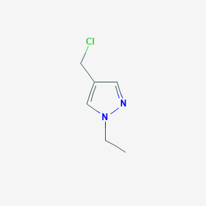 molecular formula C6H9ClN2 B1287659 4-(chloromethyl)-1-ethyl-1H-pyrazole CAS No. 405103-61-9