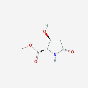 molecular formula C6H9NO4 B12876779 (2S,3S)-Methyl 3-hydroxy-5-oxopyrrolidine-2-carboxylate 