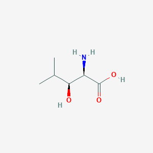 molecular formula C6H13NO3 B128768 (2R,3S)-2-amino-3-hydroxy-4-methylpentanoic acid CAS No. 87421-23-6