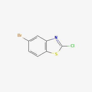 molecular formula C7H3BrClNS B1287683 5-Bromo-2-chlorobenzo[d]thiazole CAS No. 824403-26-1