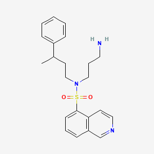 molecular formula C22H27N3O2S B12876841 N-(3-Aminopropyl)-N-(3-phenylbutyl)isoquinoline-5-sulfonamide CAS No. 651307-31-2