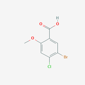 molecular formula C8H6BrClO3 B1287690 5-Bromo-4-chloro-2-methoxybenzoic acid CAS No. 95383-17-8