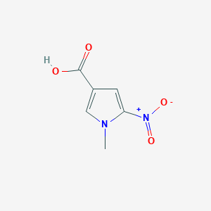 molecular formula C6H6N2O4 B12876959 1-Methyl-5-nitro-1H-pyrrole-3-carboxylic acid CAS No. 149621-69-2