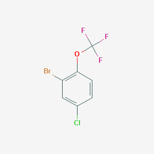 molecular formula C7H3BrClF3O B1287701 2-Bromo-4-chloro-1-(trifluoromethoxy)benzene CAS No. 1260810-00-1