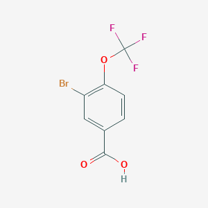 molecular formula C8H4BrF3O3 B1287707 3-Bromo-4-(trifluoromethoxy)benzoic acid CAS No. 85373-96-2